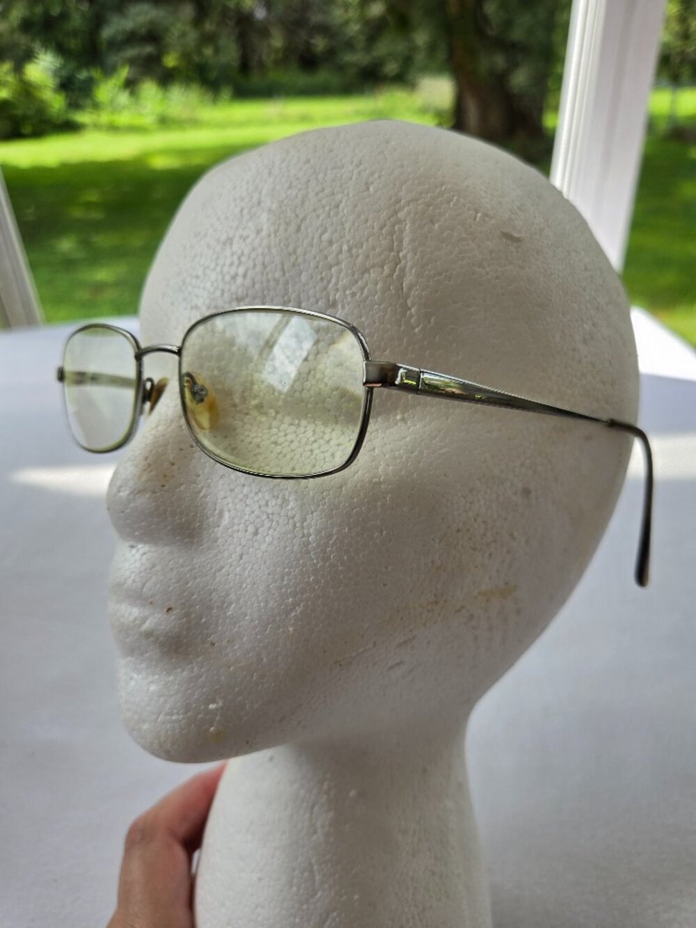 Safilo Elasta Silver Tone Metal Oval Shaped Frames Vintage